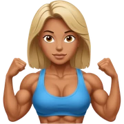 Bodybuilding woman sticker