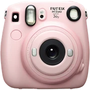 light pink fujifilm instax mini camera sticker