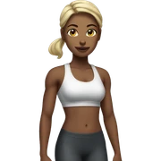 gym girl sticker