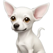 white chihuaha sticker