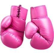 pink boxing gloves  sticker