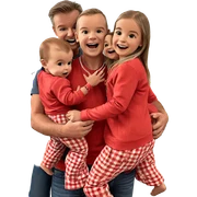 happy family indoors moment sticker