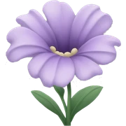 Pastel purple flower sticker