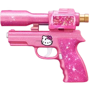 Pink sparkly, hello Kitty gun sticker
