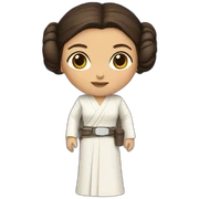 leia from star wars sticker