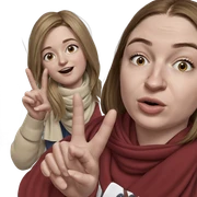 two girls in scarves sticker