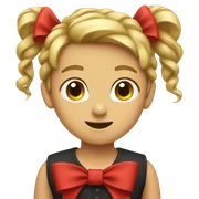 Red bow sticker