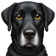 Black lab police dog sticker