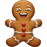 gingerbread man sticker