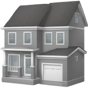 house construction gray sticker