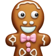 Pastel gingerbread man sticker