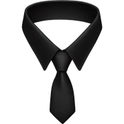 black collar black  sticker