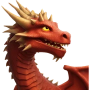 Sunfyre the dragon from house of the dragon. He is gold  sticker