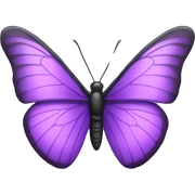 purple buttefly emoji sticker