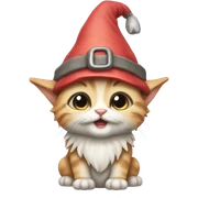 Gnome kitten sticker