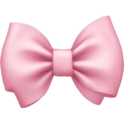 light pink bow sticker