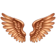 copper-ANGEL-wing sticker