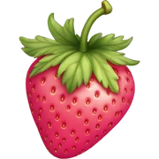 Pink strawberry sticker
