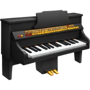 Electric piano with buttons sticker