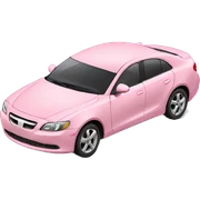 light pink car sticker