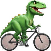 Dinosaur in bike sticker