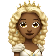 Princesa with a bow  sticker