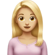 Girl blond with hazel eyes sticker