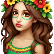 Flower-Crowned Dancer sticker