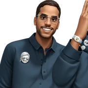 smiling boy with sunglasses sticker