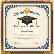 Diploma  sticker