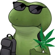 Marijuana leaf sticker