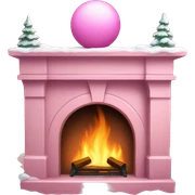 Winter Pink FirePlace sticker