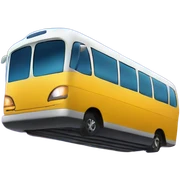 Flying bus in galaxy around the sky  sticker