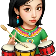 Festive Drummer sticker