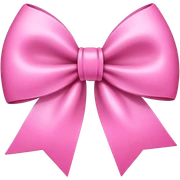 pink bow sticker