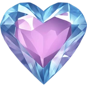 diamond heart sticker