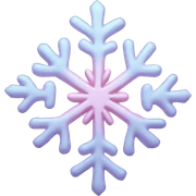 pastel pink snowflake  sticker