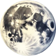 Moon sticker