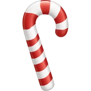 Candy cane sticker