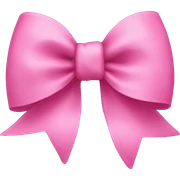 pink bow sticker