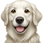 White golden retriever  sticker