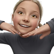 girl smiling indoors portrait sticker