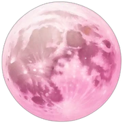 Moon pink sticker