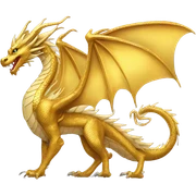 Golden dragon sticker