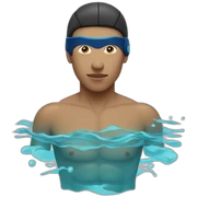 Swimmer sticker