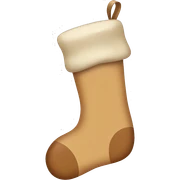 Tan stocking  sticker