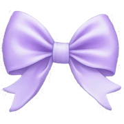 Pastel purple bow sticker
