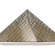 louvre pyramid sticker