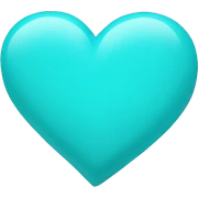 Cyan Heart sticker