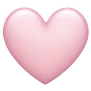 Big Light Pink heart sticker